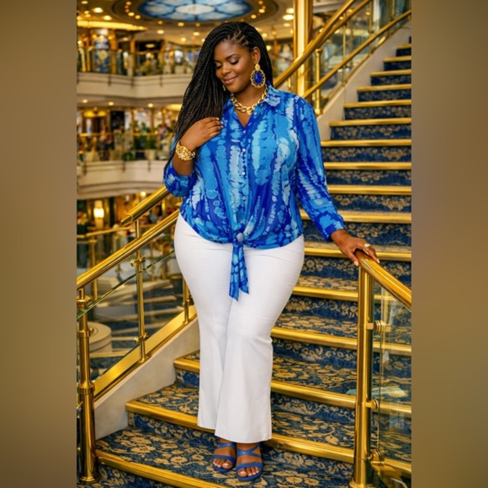 INC Intenational Concepts Tie-Dye Top